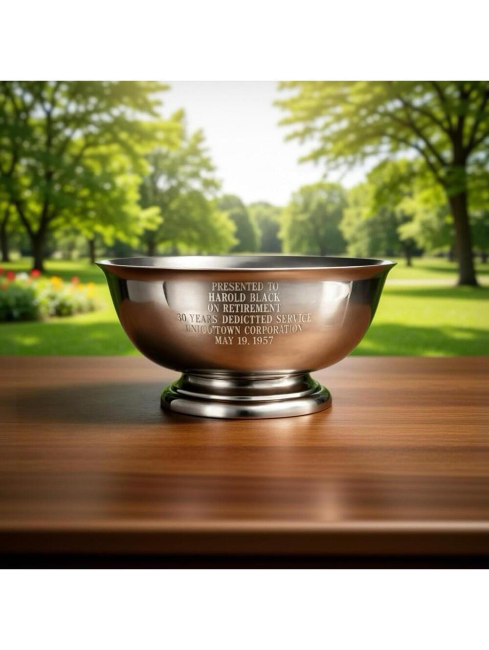 Sheridan Silver Paul Revere Presentation Bowl Vintage Silverplate